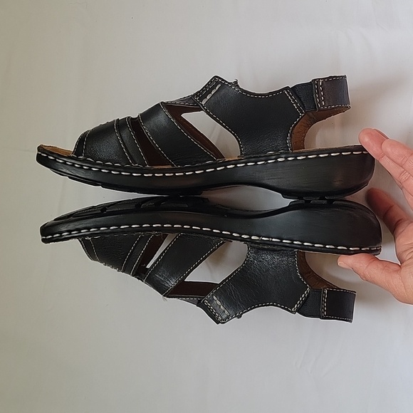 NATURALIZER Natural Soul. Sandal Black Leather. Size 6.5 - Picture 17 of 17